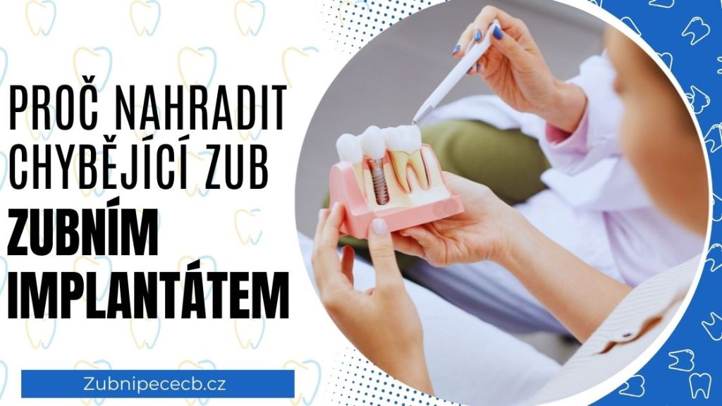 zubním implantátem